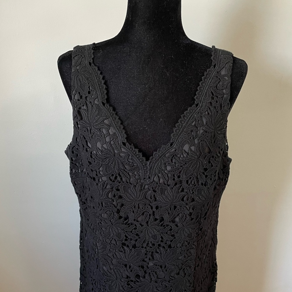 elegant plus size black dress Plus-Size Long Black Beaded Prom Dress with Cut-Outs Black / 18